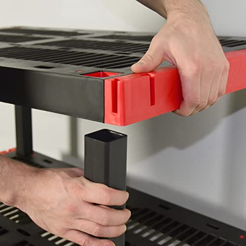 CX Craftsman, 5-Tier Highly Durable Storage Rack, 200lbs/shelf, (72.3”H x 40”W x 24”D), Interlocking Shelving Unit and Weather-Resistant Design, American Made Garage Shelf