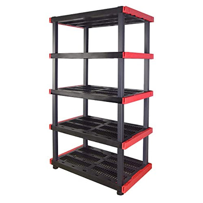 CX Craftsman, 5-Tier Highly Durable Storage Rack, 200lbs/shelf, (72.3”H x 40”W x 24”D), Interlocking Shelving Unit and Weather-Resistant Design, American Made Garage Shelf